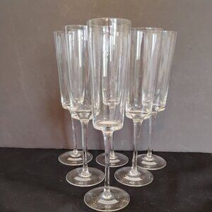 Martini & Rossi Asti Spumanti Flutes, set of 6, Vintage